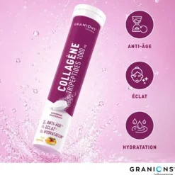 Collagène tripeptides 1000mg Granions - tube de 18 comprimés effervescents
