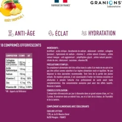 Collagène tripeptides 1000mg Granions - tube de 18 comprimés effervescents