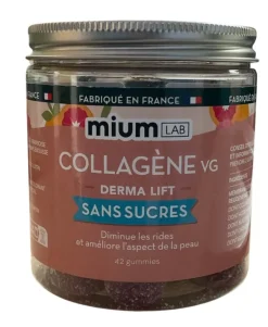 Collagène VG Derma lift sans sucres Mium Lab - pot de 42 gummies