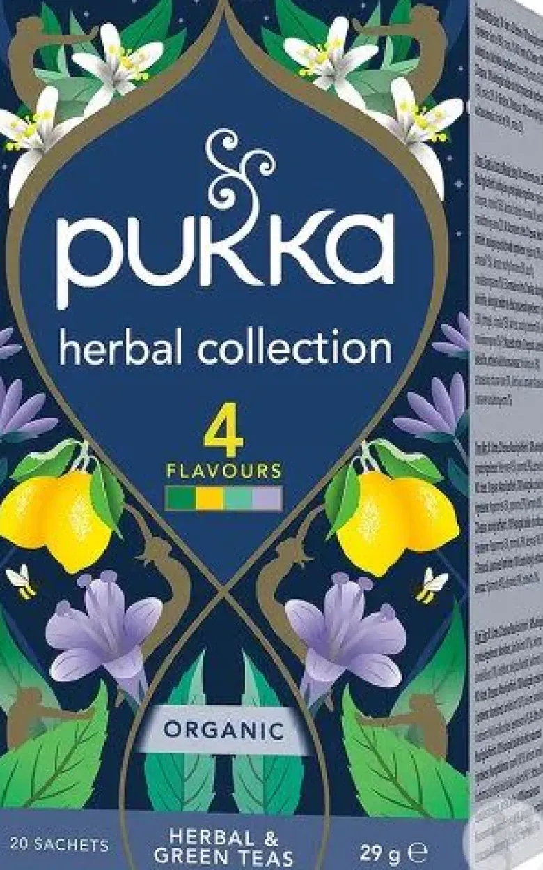 Collection de plantes 4 variétés Pukka - une boite de 20 sachets