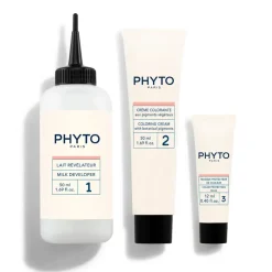 Coloration permanente 5.3 châtain clair doré Phyto - lait révélateur et crème colorante de 50ml