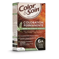 Color & soin coloration permanente Blond cendré foncé 6A Les 3 chênes - 1 kit