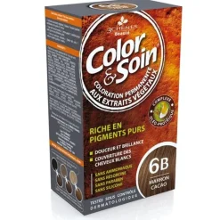 Color & soin coloration permanente Marron cacao 6B Les 3 chênes - 1 kit