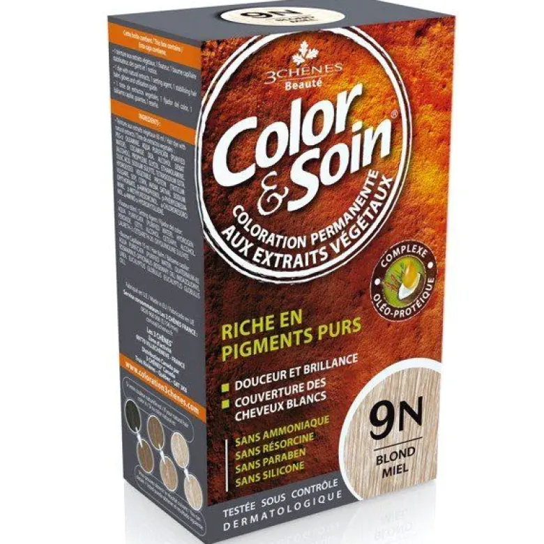 Color & soin coloration permanente Blond miel 9N Les 3 chênes - 1 kit