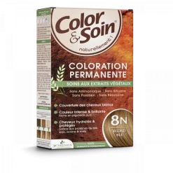 Color & soin coloration permanente Blond blé 8N Les 3 chênes - 1 kit