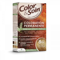 Color & soin coloration permanente Blond clair doré 8G Les 3 chênes - 1 kit