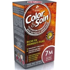 Color & soin coloration permanente Blond acajou 7M Les 3 chênes - 1 kit