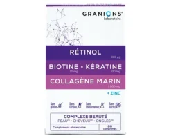 Complexe beauté peau cheveux ongles Granions - boite de 60 comprimés