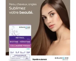 Complexe beauté peau cheveux ongles Granions - boite de 60 comprimés