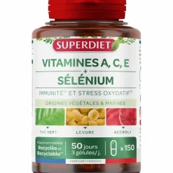 Complexe Sélénium Vitamines A.C.E Super Diet - pot de 150 gélules