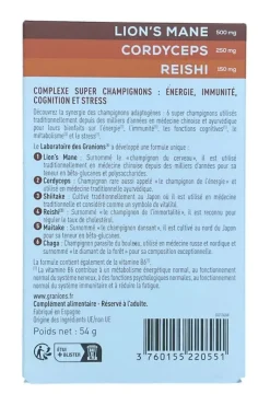 Complexe 6 super champignons Granions - boite de 60 comprimés