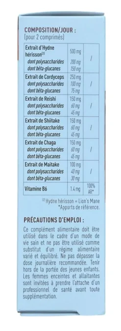 Complexe 6 super champignons Granions - boite de 60 comprimés