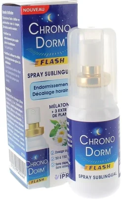 Complément alimentaire spray sublingual chronodorm flash Iprad - spray de 30 ml