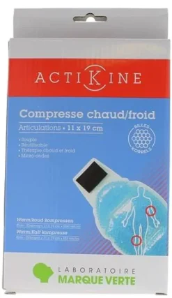 Compresse chaud/froid articulations 11x19 cm Marque verte - 1 compresse