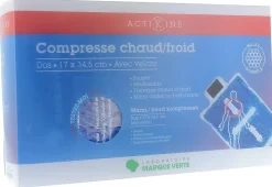 Compresse chaud / froid avec velcro 19 x 36 cm Marque verte - 1 compresse