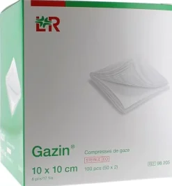 Compresse de gaze Gazin Velpeau Lohmann & Rausher - boite de 2x50 compresses