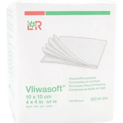 Compresse nontissée non stérile Vliwasoft 10x10cm Lohmann & Rausher - boite de 100 compresses