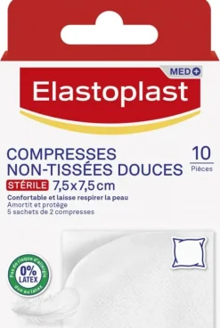 Compresses non-tissées douces Elastoplast - boîte de 10 compresses