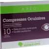 Compresses Oculaires Stériles ABSO Marque Verte - boîte de 10 sachets individuels