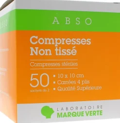 Compresses stériles non tissé Marque Verte