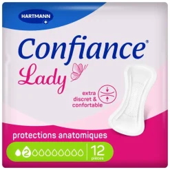 Confiance Lady Protections anatomiques Absorption 2 Hartmann - 12 protections anatomiques