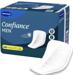 Confiance Men protections anatomiques 3 gouttes Hartmann - sachet de 14 protections absorbantes