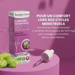 Confort prémenstruel macérats de bourgeons Santarome - flacon de 30ml