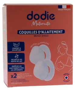 Coquille allaitement confort Dodie - Boîte de 4 coquilles