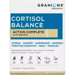 Cortisol balance action complète Granions - boite de 60 comprimés