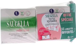 Cotton touch serviette extra-fine avec ailettes nuit Saugella
