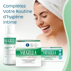 Cotton touch serviette extra-fine avec ailettes nuit Saugella