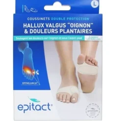Coussinets double protection Hallux Valgus L Epitact - 1 paire