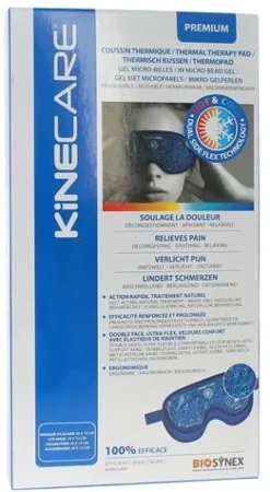 Coussin thermique masque oculaire Kinecare - boîte d'un masque de 20x10 cm