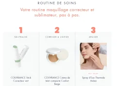 Couvrance crème de teint compacte confort beige 2.5 g Avène - Poudrier de 10 g