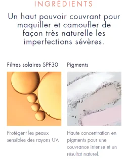 Couvrance crème de teint compacte fini mat beige 2.5 Avène - Poudrier de 10 g