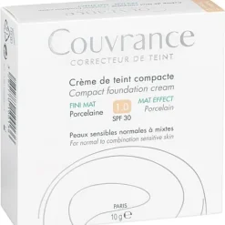 Couvrance crème de teint compacte Porcelaine 1.0 SPF 30 Avène - poudrier de 10 g
