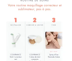 Couvrance Crème de teint compacte naturel 2.0 SPF 30 Avène - poudrier de 10 g