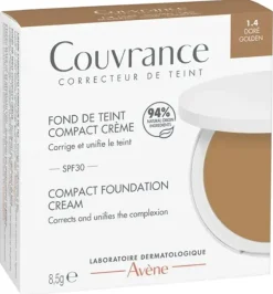 Couvrance fond de teint compact crème Avène - poudrier de 8,5g