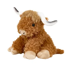 Cozy peluche bouillotte déhoussable Warmies Vache Highland Soframar - 1 bouillotte de 30 cm