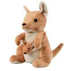 Cozy peluche bouillotte Kangourou Soframar - 1 peluche de 30 cm
