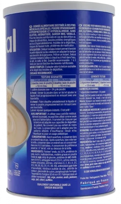 Céréales Instant saveur miel vanille Delical - pot de 420g