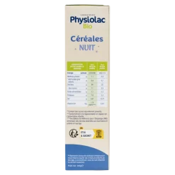 Céréales nuit bio dès 4 mois Physiolac - boîte de 200 g