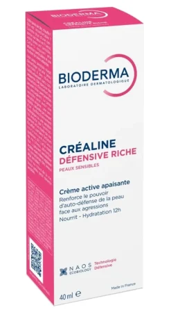 Créaline défensive riche crème active apaisante Bioderma - tube de 40ml