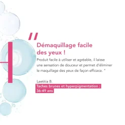 Créaline H2O yeux Biphase micellaire démaquillant waterproof Bioderma - flacon de 125 ml