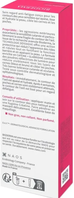 Créaline yeux+ soin regard anti-fatigue Bioderma - tube de 15 ml