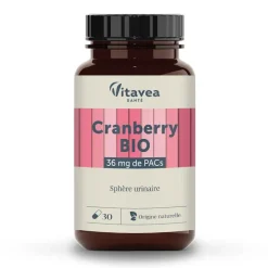 Cranberry bio Vitavea - pot de 30 gélules