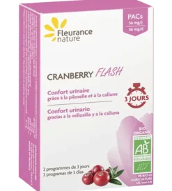Cranberry flash bio Fleurance nature - boîte de 14 comprimés
