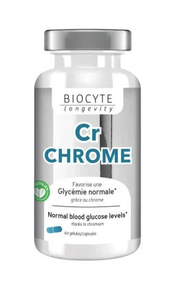 Cr chrome glycémie normale Biocyte - boîte de 60 gélules micro-encapsulés