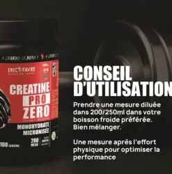 Creatine pro zero Eric Favre - pot de 300g