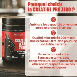 Creatine pro zero Eric Favre - pot de 300g